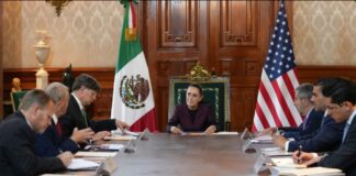 Sheinbaum se reúne con el subsecretario del Departamento de Estado de EE.UU., Christopher Landau