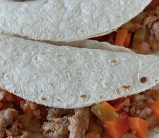 Tacos de guisado de picadillo con vegetales: una opción sabrosa y saludable