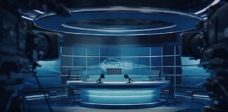 Con odio, la oposición no convence: sólo decepciona a la sociedad Set de televisión para noticiero, sin presentadores, con micrófonos y cámaras encendidas, que sugiere discurso mediático sin representación social.