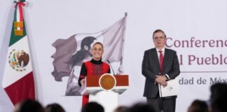 Pilgrim’s Pride y el Plan México: inversión, autosuficiencia y crecimiento con prosperidad El Secretario de Economía Marcelo Ebrard con la Presidenta Claudia Sheinbaum, protagonistas principales del Plan México.