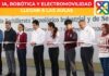 Sheinbaum inaugura Bachillerato Nacional en García Nuevo León, con carreras en IA, Robótica y Electromovilidad Funcionarios y estudiantes participan en el corte de listón del nuevo plantel CBTIS No. 299 del Bachillerato Nacional en García, Nuevo León, durante su inauguración oficial.