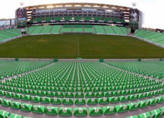Santos, Mazatlán y Querétaro: la tabla que nadie quiere mirar Estadio Territorio Santos Modelo vacío, con gradas verdes y el campo de juego al centro, sede de Santos Laguna en Torreón.