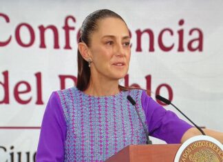 Sin pruebas, no hay caso: la posición de México ante la solicitud de extradición Presidenta de México durante conferencia oficial, abordando una postura institucional sobre una solicitud internacional sin pruebas suficientes.