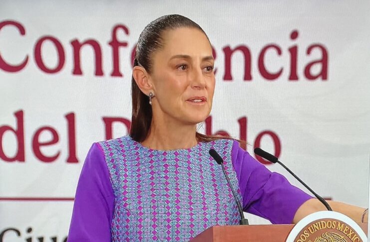 Sin pruebas, no hay caso: la posición de México ante la solicitud de extradición Presidenta de México durante conferencia oficial, abordando una postura institucional sobre una solicitud internacional sin pruebas suficientes.