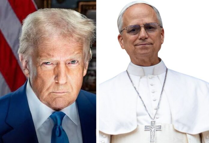Donald Trump y Papa León XIV: dos personajes con posiciones encontradas ante la disyuntiva de la guerra y la paz.