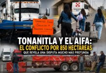 Tonanitla y el AIFA: el conflicto por 850 hectáreas que revela una disputa mucho más profunda Personas bloquean accesos vehiculares cercanos al AIFA en medio del conflicto territorial entre Tonanitla y Tecámac por 850 hectáreas en disputa.