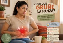 ¿Por qué “gruñe” la panza? La explicación detrás de uno de los sonidos más incómodos del cuerpo Persona sujetándose ligeramente el abdomen mientras escucha sonidos estomacales en un entorno silencioso.