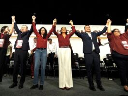 Ariadna Montiel asume Morena: “la tarea no es de escritorio, es de territorio” Ariadna Montiel pronuncia su discurso al asumir la dirigencia nacional de Morena ante militantes y dirigentes del partido.