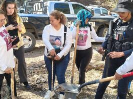 La búsqueda de desaparecidos no puede medirse sólo por los resultados Madres buscadoras realizan labores de búsqueda en campo acompañadas por elementos de seguridad y vehículos oficiales durante un operativo de localización de personas desaparecidas.