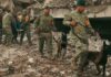 Crece la tragedia en Venezuela: aumentan las víctimas mientras continúan las labores de rescate Elementos de las Fuerzas Armadas de México, acompañados por binomios caninos, realizan labores de búsqueda y rescate entre edificios colapsados en una zona afectada por los terremotos en Venezuela.