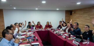 Morena y sus aliados alistan proceso para definir coordinaciones estatales rumbo a las elecciones de 2027 Sesión de trabajo de la Comisión Nacional de Elecciones de Morena con integrantes reunidos alrededor de una mesa durante una votación interna relacionada con el proceso rumbo a las elecciones de 2027.
