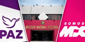 INE aprueba dos nuevos partidos políticos rumbo a 2027; así queda el nuevo mapa partidista Composición con el edificio del Instituto Nacional Electoral al centro y los logotipos de Partido Paz y Somos México a los costados.