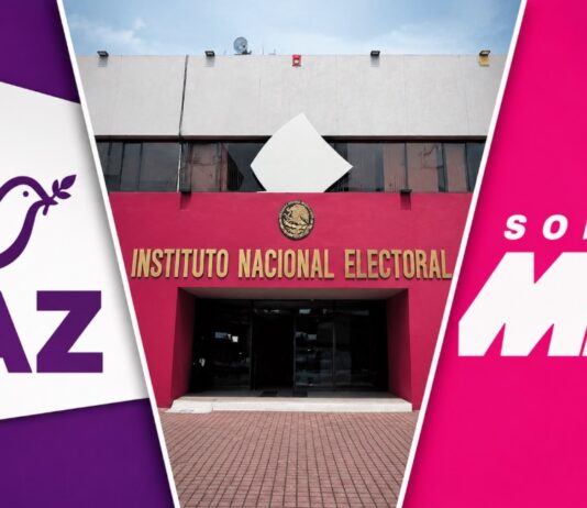 INE aprueba dos nuevos partidos políticos rumbo a 2027; así queda el nuevo mapa partidista Composición con el edificio del Instituto Nacional Electoral al centro y los logotipos de Partido Paz y Somos México a los costados.
