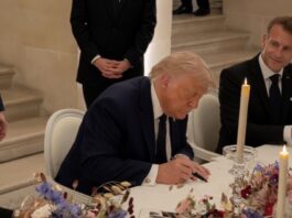Estados Unidos e Irán formalizan acuerdo para poner fin a la guerra y abrir una nueva etapa de negociaciones Donald Trump firma el acuerdo de entendimiento entre Estados Unidos e Irán durante una cena oficial tras la cumbre del G-7.