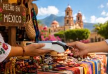 Más de 85 mil prestadores turísticos ya cobran de forma digital en México Persona realizando un pago electrónico mediante una terminal bancaria en un negocio turístico de México.