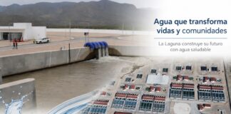 Agua Saludable para La Laguna: un problema histórico obligó a cambiar la forma de abastecer de agua a toda una región Infraestructura del proyecto Agua Saludable para La Laguna, con la obra de captación de agua y la planta potabilizadora que abastecen a la Comarca Lagunera.
