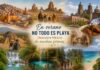En verano no todo es playa: redescubrir México desde otro lugar Collage turístico de México con ciudades coloniales, desierto, zonas arqueológicas, cascadas, cenotes, gastronomía y paisajes naturales.