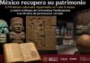 México fortalece la recuperación y difusión de su patrimonio cultural con nuevas repatriaciones y la renovación del museo de Teotihuacán Composición con piezas arqueológicas repatriadas y una vista del Museo de la Grandeza Teotihuacana, reabierto tras su renovación.