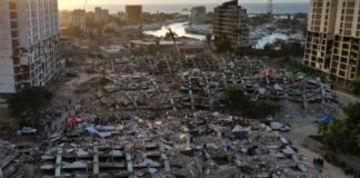Venezuela enfrenta emergencia nacional tras doble sismo: muertos superan los 3 mil 800 Vista aérea de varios edificios colapsados y extensas áreas cubiertas por escombros tras el doble terremoto ocurrido en Venezuela.