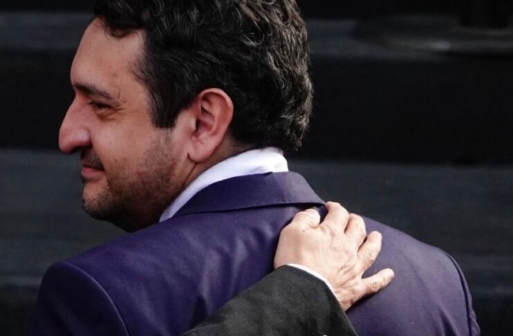 Una visa que se convierte en instrumento político Andrés Manuel López Beltrán durante un acto público en México.