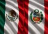 México y Perú: más que un restablecimiento diplomático, un reencuentro entre dos naciones hermanas Banderas de México y Perú ondeando juntas como símbolo del restablecimiento de las relaciones diplomáticas y la amistad entre ambos países.