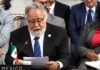 Nicaragua: condenar el autoritarismo no significa renunciar a la soberanía Alejandro Encinas, representante de México ante la OEA, durante la reunión de cancilleres sobre Nicaragua.