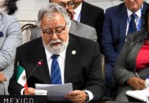 Nicaragua: condenar el autoritarismo no significa renunciar a la soberanía Alejandro Encinas, representante de México ante la OEA, durante la reunión de cancilleres sobre Nicaragua.