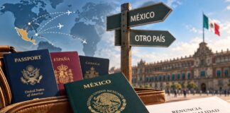 Nacionalidad única para gobernar: lo que cambia con la reforma constitucional Pasaporte mexicano junto a pasaportes extranjeros y un documento de renuncia a la nacionalidad, como representación de la reforma sobre nacionalidad única para gobernar.